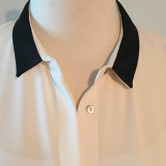 Zara Flowing Shirt with Contrasting Trims - Picture 8 of 8